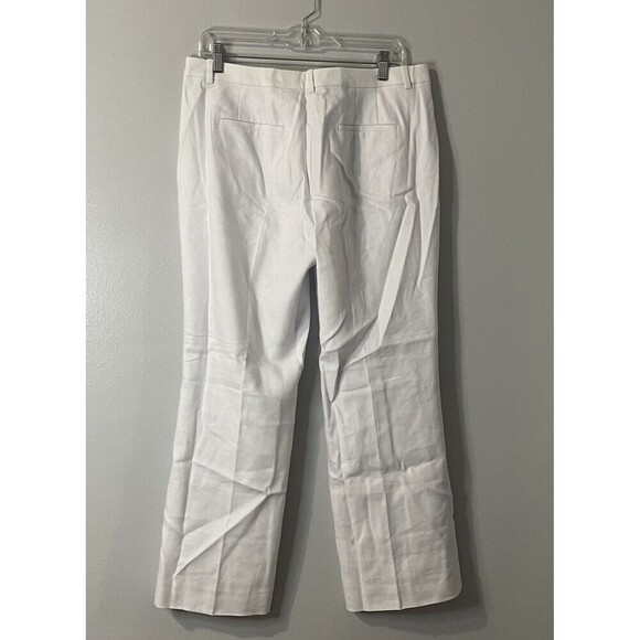 J.CREW Kaya Pant in Stretch Linen Blend Size 10 White NEW Coastal Comfort CI425 - Picture 6 of 14